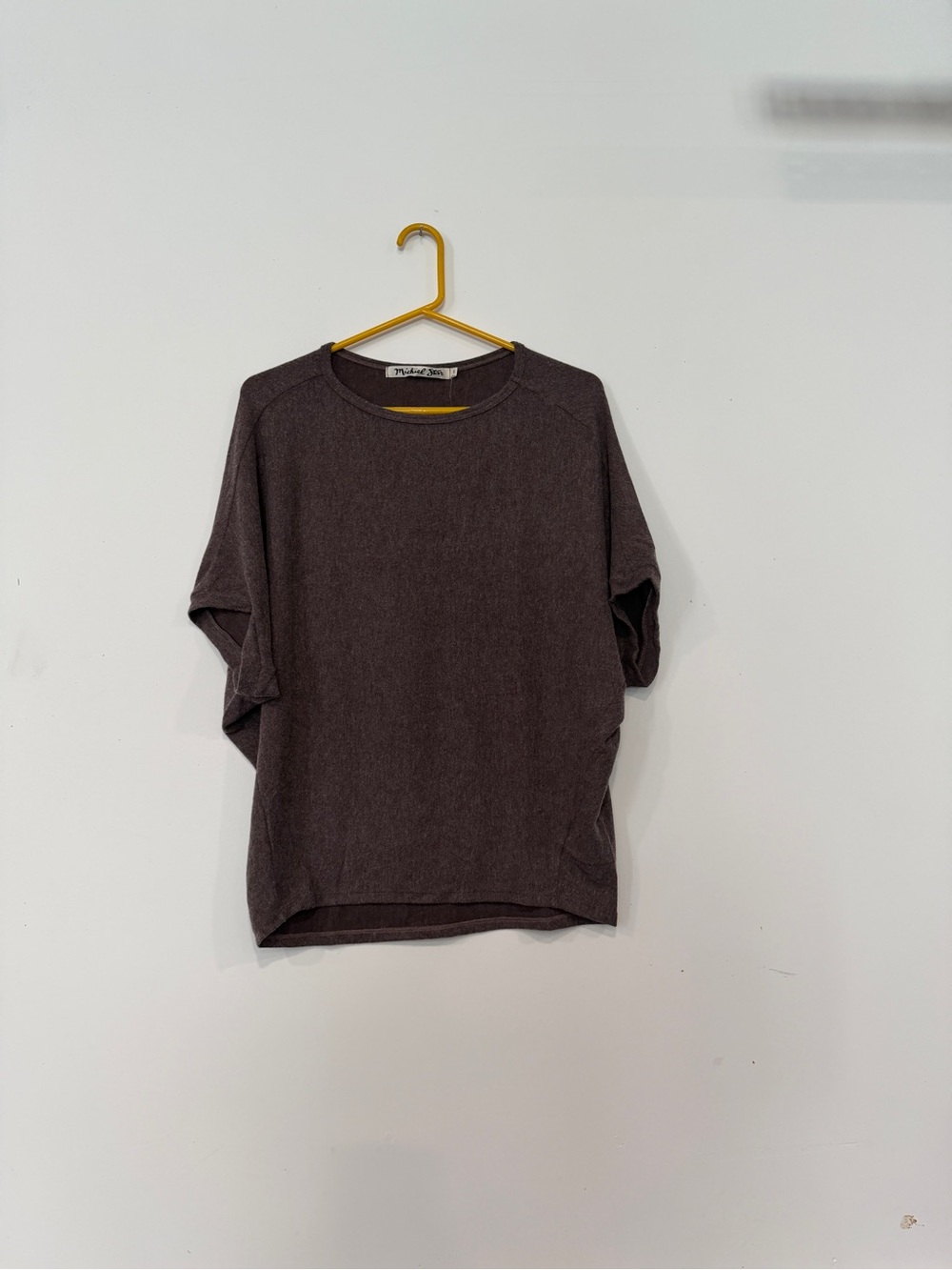 Michael Stars Madison Brush elbow sleeve boat neck